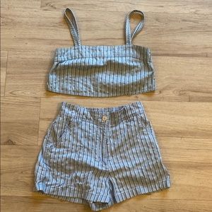 Wilfred Free crop top and shorts set